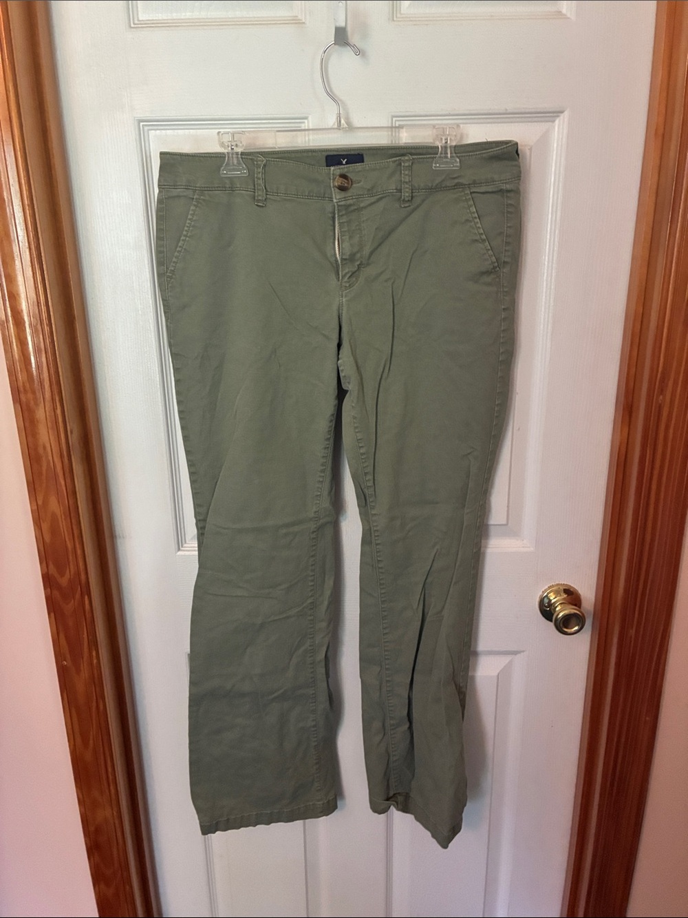 American Eagle Outfitters Olive Stretch Chino Pants